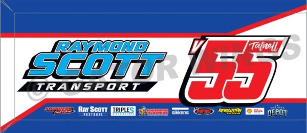 BTV55-1920 - 2019 Brooke Tatnell v55 Scott Motorsport Top Wing Panel