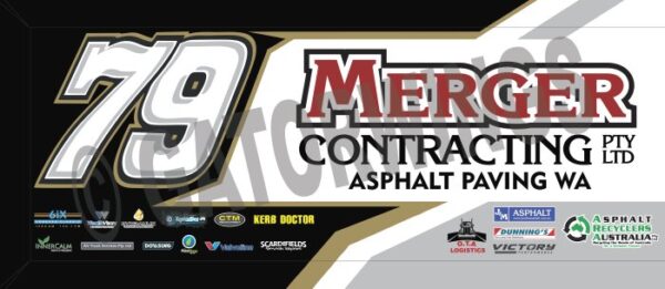 KCW79 -2021 – 2021 Kris Coyle w79 Merger Motorsport Top Wing Panel