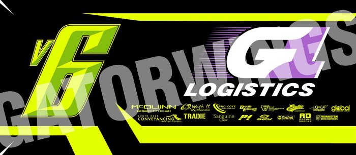 2023 Cam Waters v6 G1 Logistics McQuinn Electrical Top Wing Panel